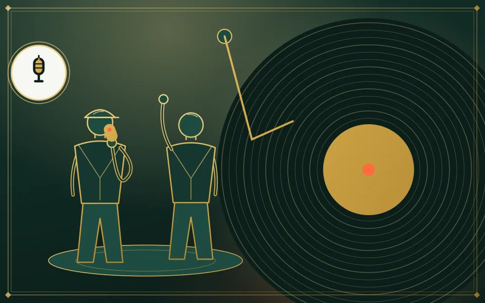 AI editorial illustration: Its own sound.