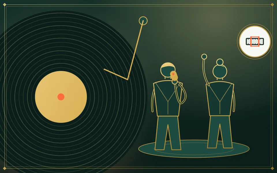 Ilustración editorial de IA: Una banda sonora propia.